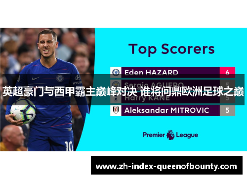 英超豪门与西甲霸主巅峰对决 谁将问鼎欧洲足球之巅