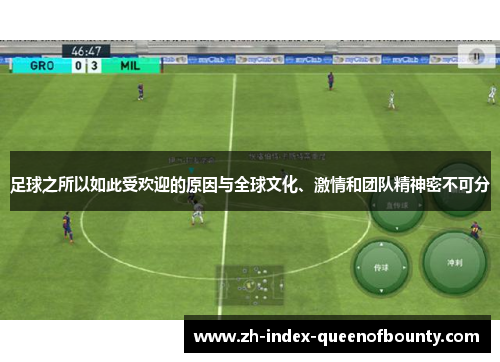 足球之所以如此受欢迎的原因与全球文化、激情和团队精神密不可分
